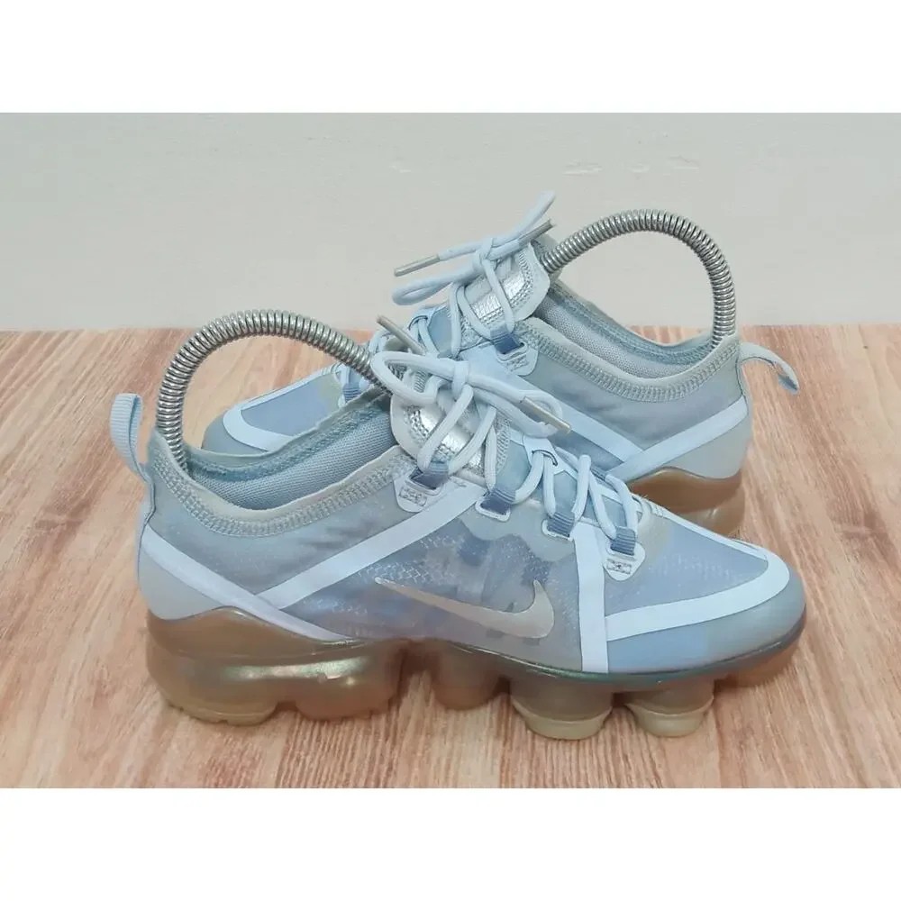 Nike Air Vapormax 19 Pure Platinum Running Shoes Size 4Y US